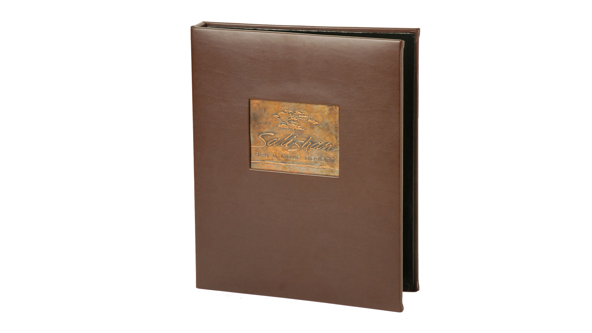 Cocoa Calf Directory with Aged Copper Plate